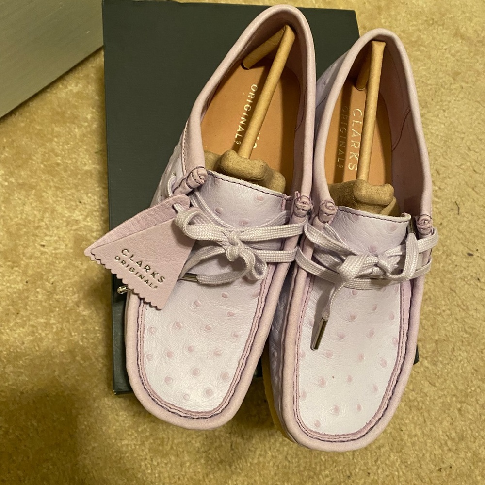 Clark’s lilac wallabees